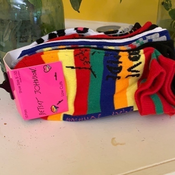 10 pairs Betsy Johnson Low cut socks - Picture 1 of 4